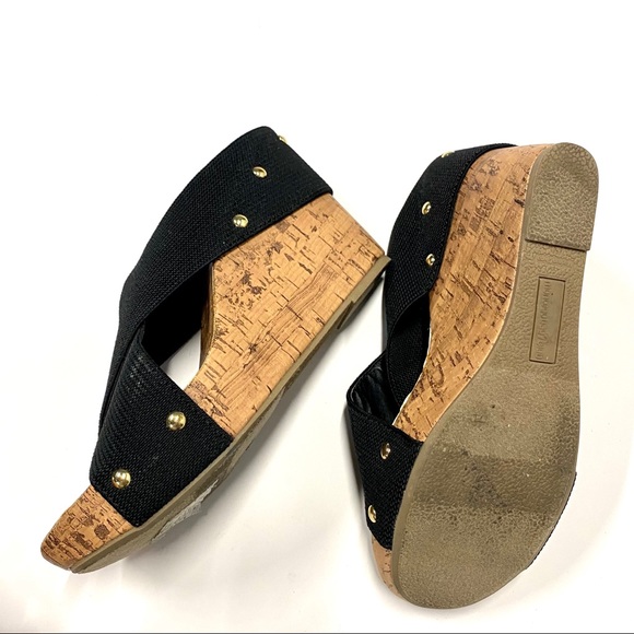 EUC Canva strap cork wedges 7.5 - Picture 8 of 9